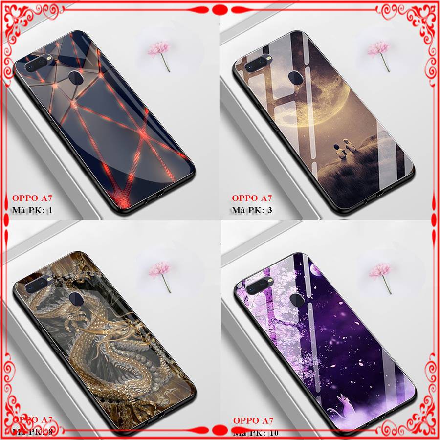 Ốp Oppo A7 - Ốp lưng kính Oppo A7