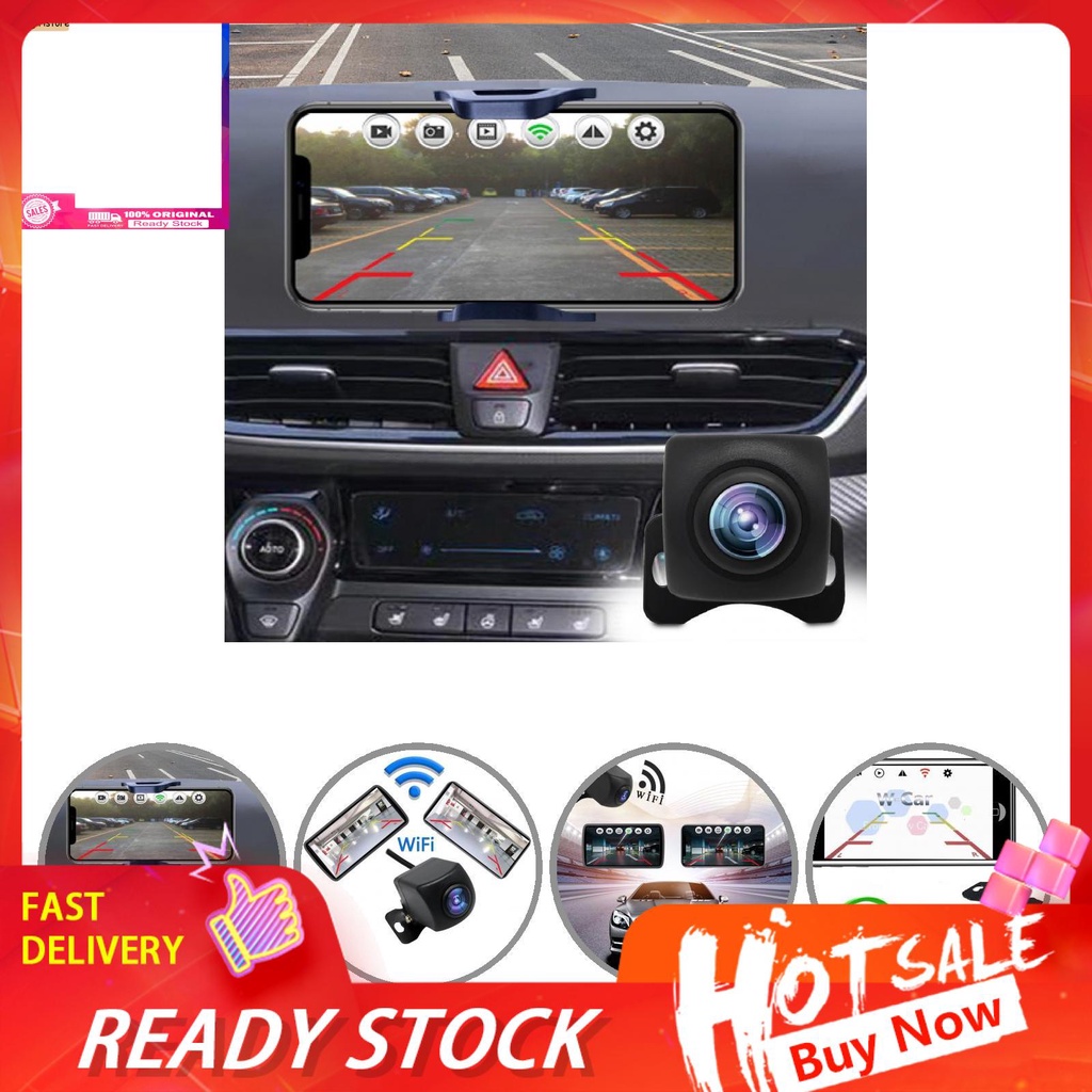 Camera chiếu hậu kết nối wifi dễ lắp đặt cho xe hơi
