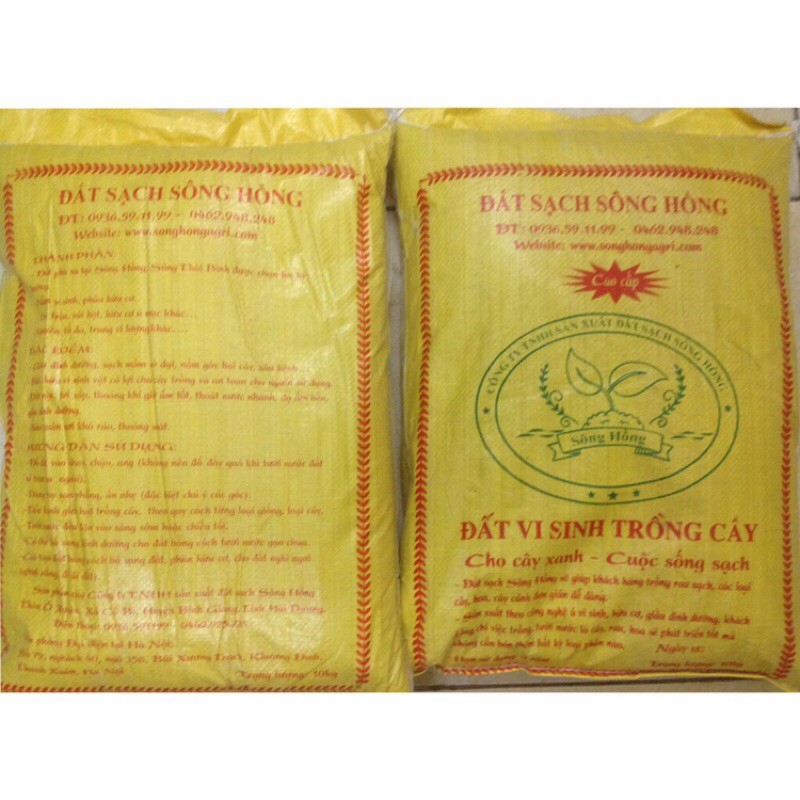 1kg đất sạch Sông Hồng, đất phù sa màu mỡ giàu dinh dưỡng, tốt cho cây cảnh, cây hoa, hỗ trợ cây phát triển nhanh lớn .