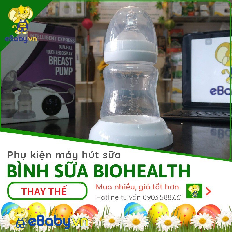 Bình chứa sữa thay thế cho máy hút sữa Biohealth - Bình XỊN - CAO CẤP