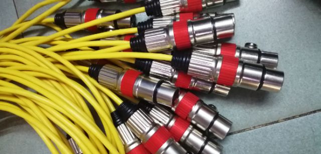 Dây canon bãi đầu jack canon chân đồng1m