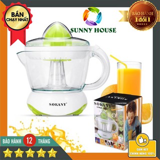 Máy vắt cam Sokany dùng điện dung tích 800ml, Máy vắt cam tự động