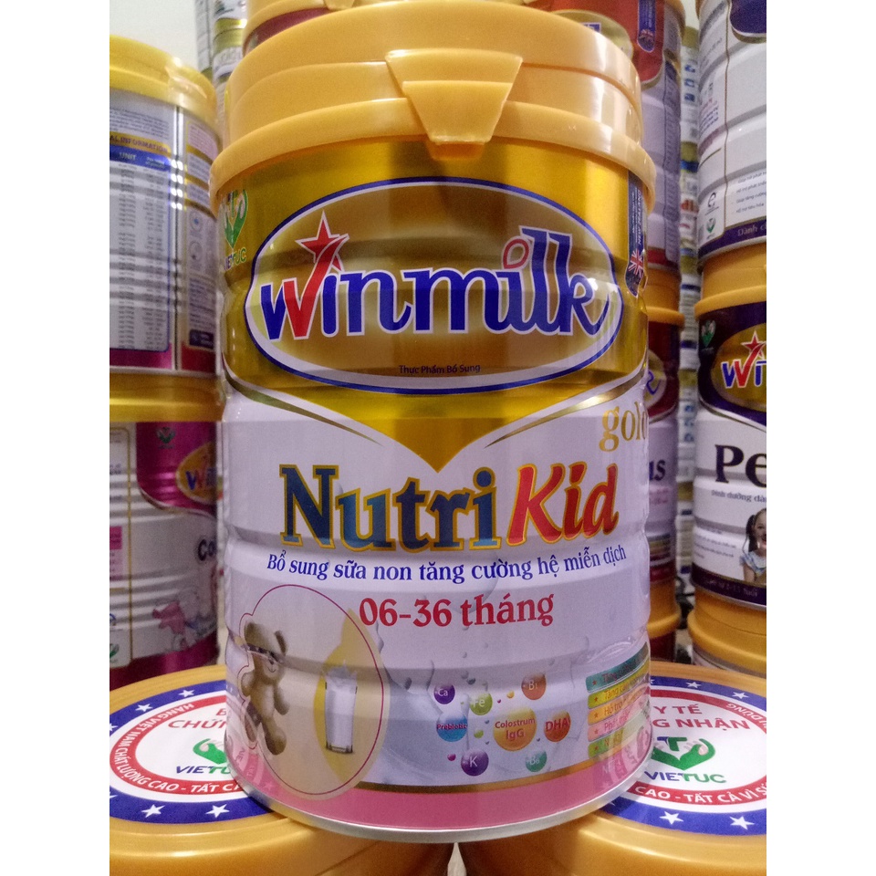 Sữa bột Nutrikid Gold Dành cho trẻ từ 6-36 tháng tuổi biếng ăn, chậm lớn, suy dinh dưỡng, thấp còi - 900g