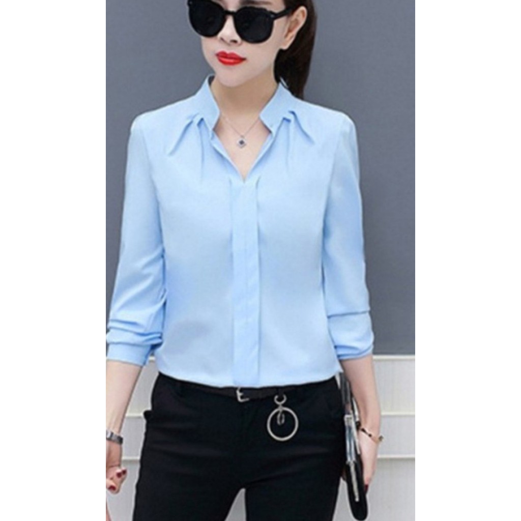 Áo Kiểu Nữ Cổ Trụ Đủ Size