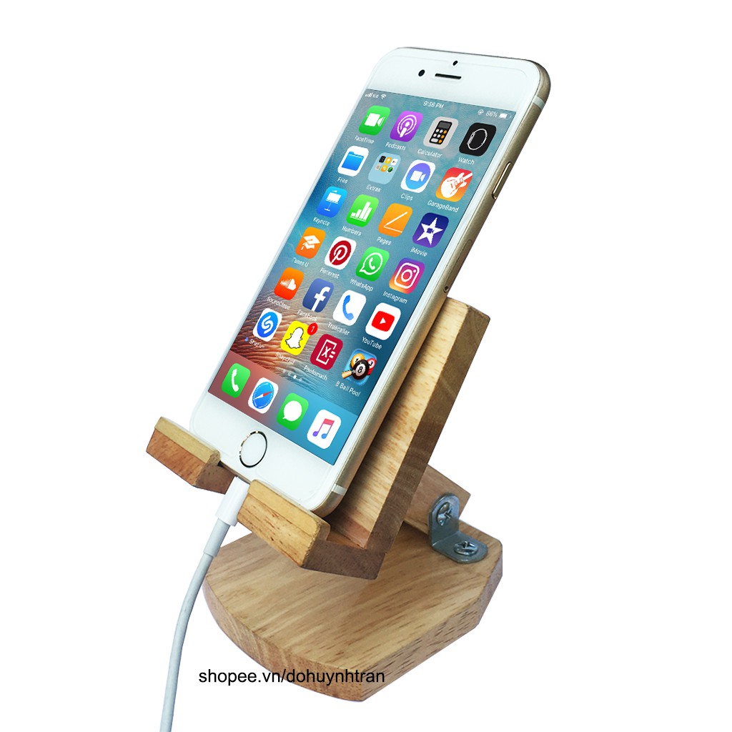 Giá đỡ điện thoại bằng gỗ, kệ điện thoại bằng gỗ dễ dàng gấp gọn bỏ túi tiện lợi | BigBuy360 - bigbuy360.vn