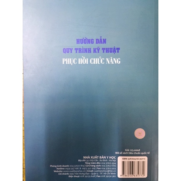 Sách - Hướng dẫn quy trình kỹ thuật phục hồi chức năng