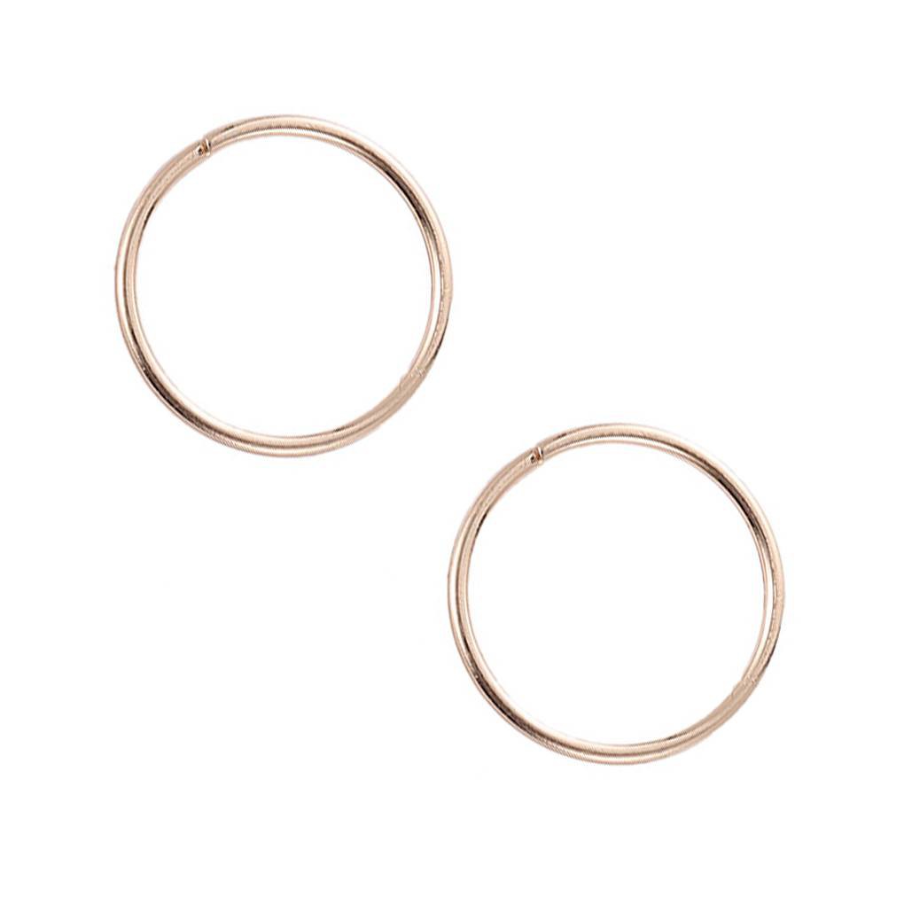 1 Đôi Khuyên Tai Tròn Họa Tiết Dân Tộc Đơn Giản