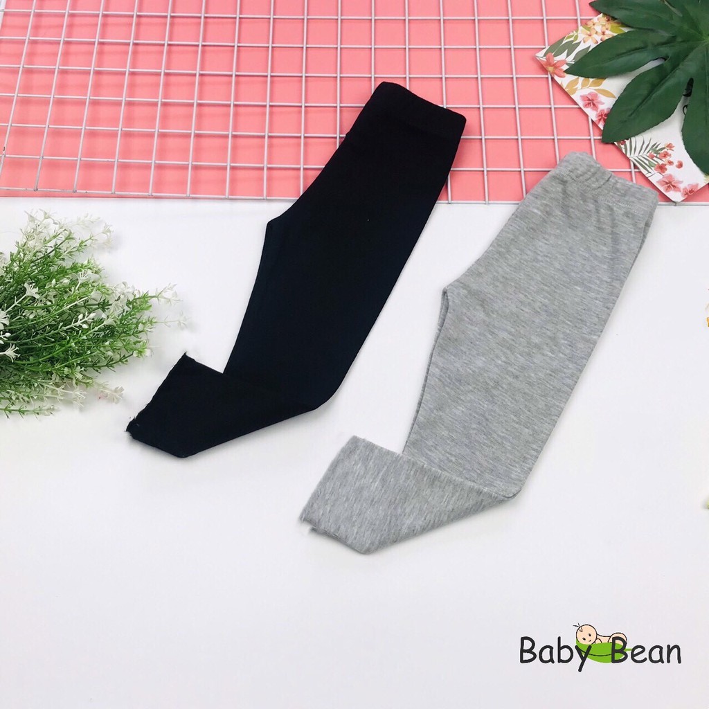 Quần Legging Bé Gái Dài Ôm thun 4 chiều Co Giãn BabyBean