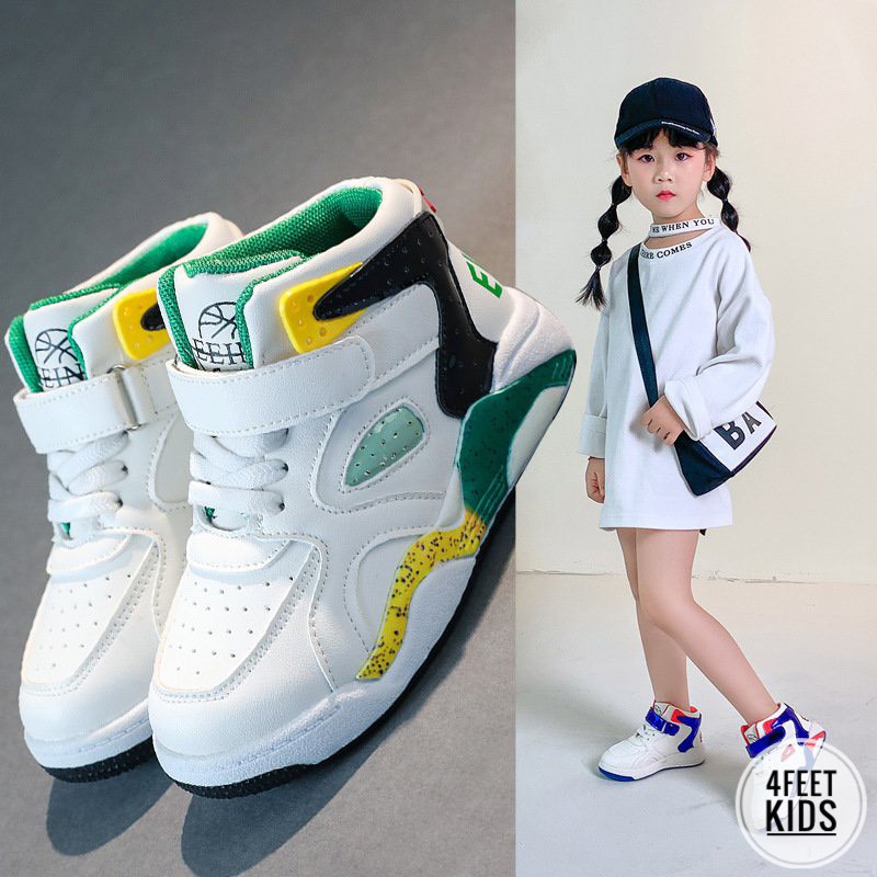 giày trẻ em sneaker J3 x Blue - Green cho bé trai bé gái từ 4-15 tuổi, BST đông xuân 2022 freestyle từ Hiraku Kaoru