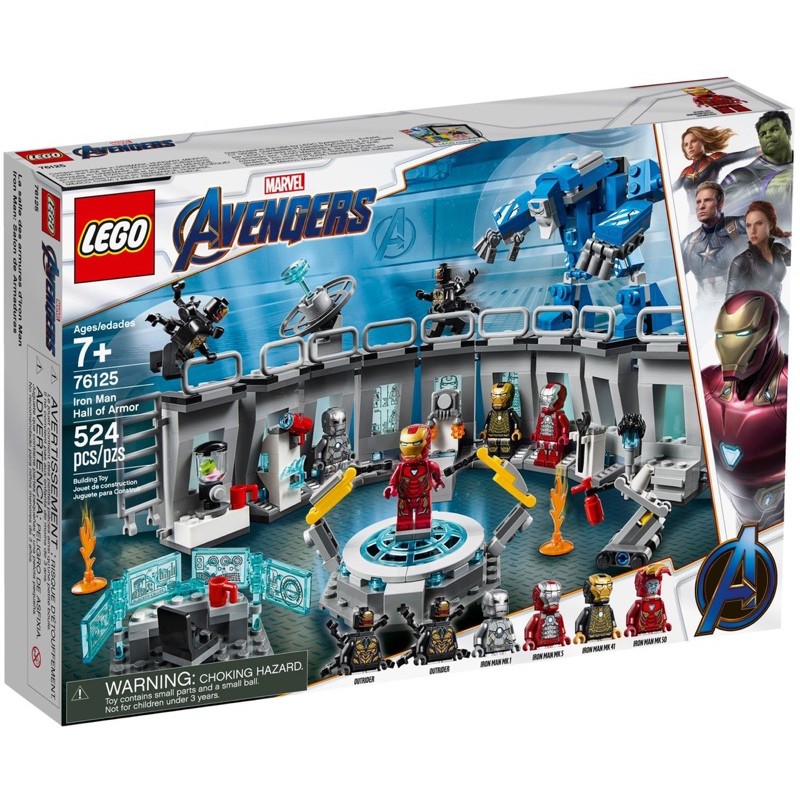 Lego phòng nghiên cứu của người sắt ironman 76125 hàng chính hãng Đan Mạch