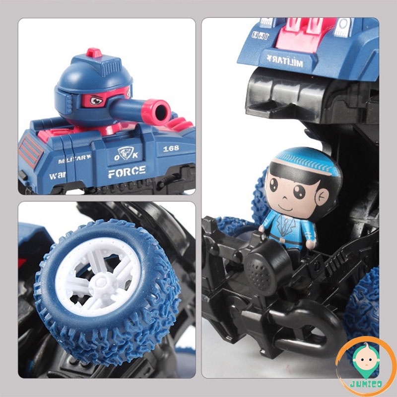 Đồ chơi trẻ em ô tô xe tăng biến hình phát triển trí tuệ vận động cho bé JUMICO OT3