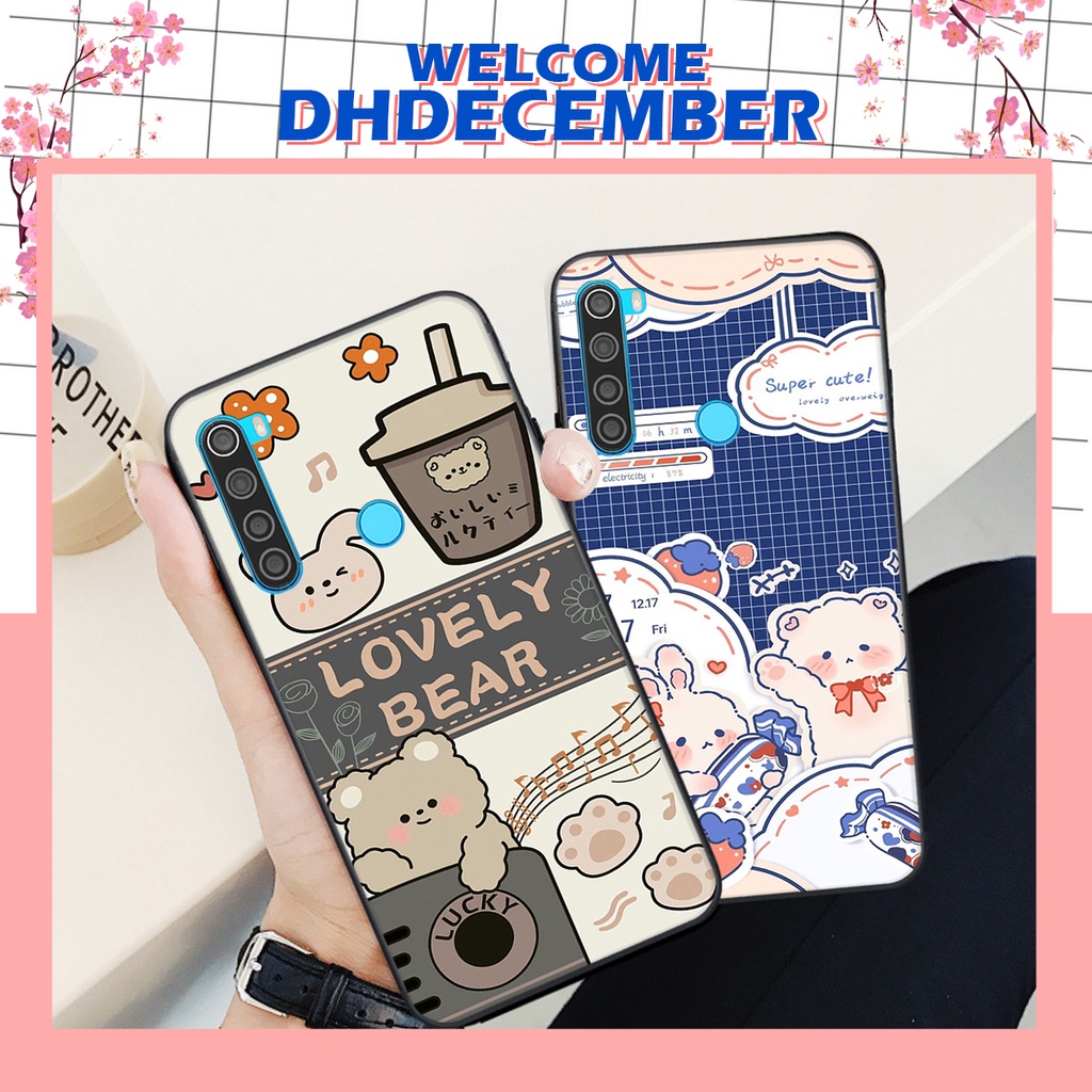 Ốp lưng Xiaomi REDMI NOTE 8 in hình nice ,good luck happy ốp xinh viền dẻo đẹp chất