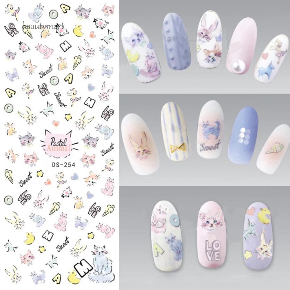 [Hàng mới về] Hình dán trang trí móng tay nghệ thuật nhiều kiểu đẹp mắt
