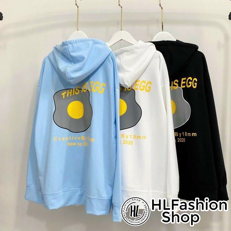 Áo hoodie cao cấp nam nữ THIS IS EGG , áo khoác nỉ HLFashion