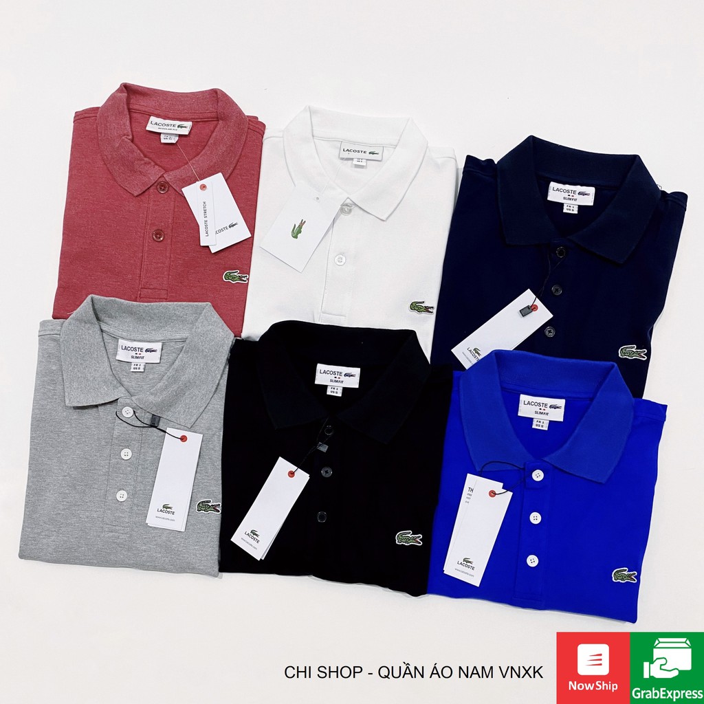 Áo Polo Nam Cá Sấu LS Áo Thun Có Cổ Tay Ngắn VNXK