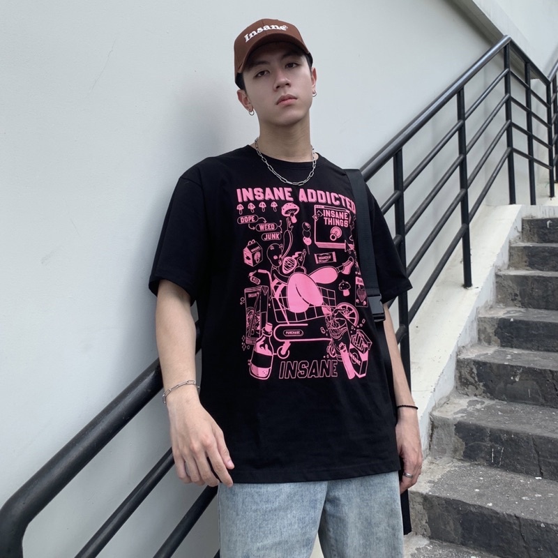 Áo Thun Insane® Addicted - màu Đen