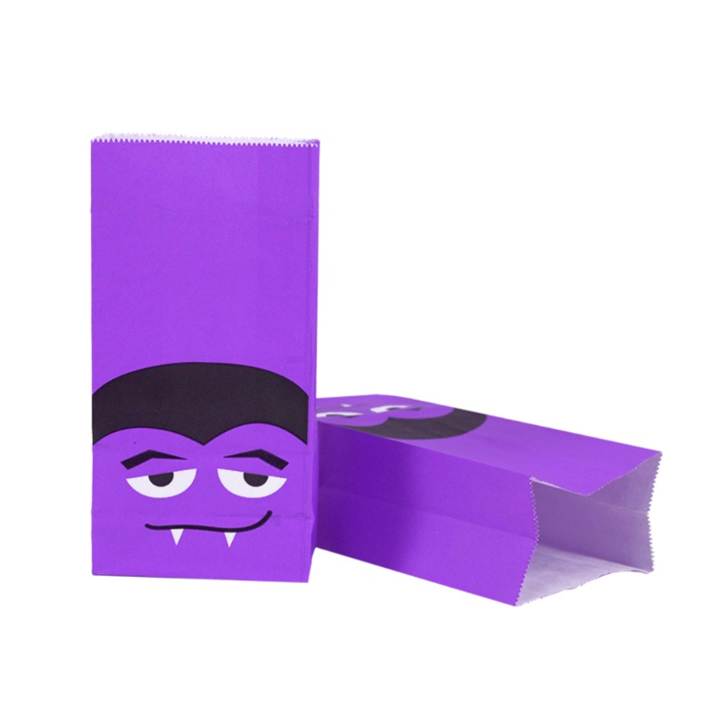 QQ Bộ 10 Túi Giấy Đựng Bánh Kẹo Phong Cách Halloween