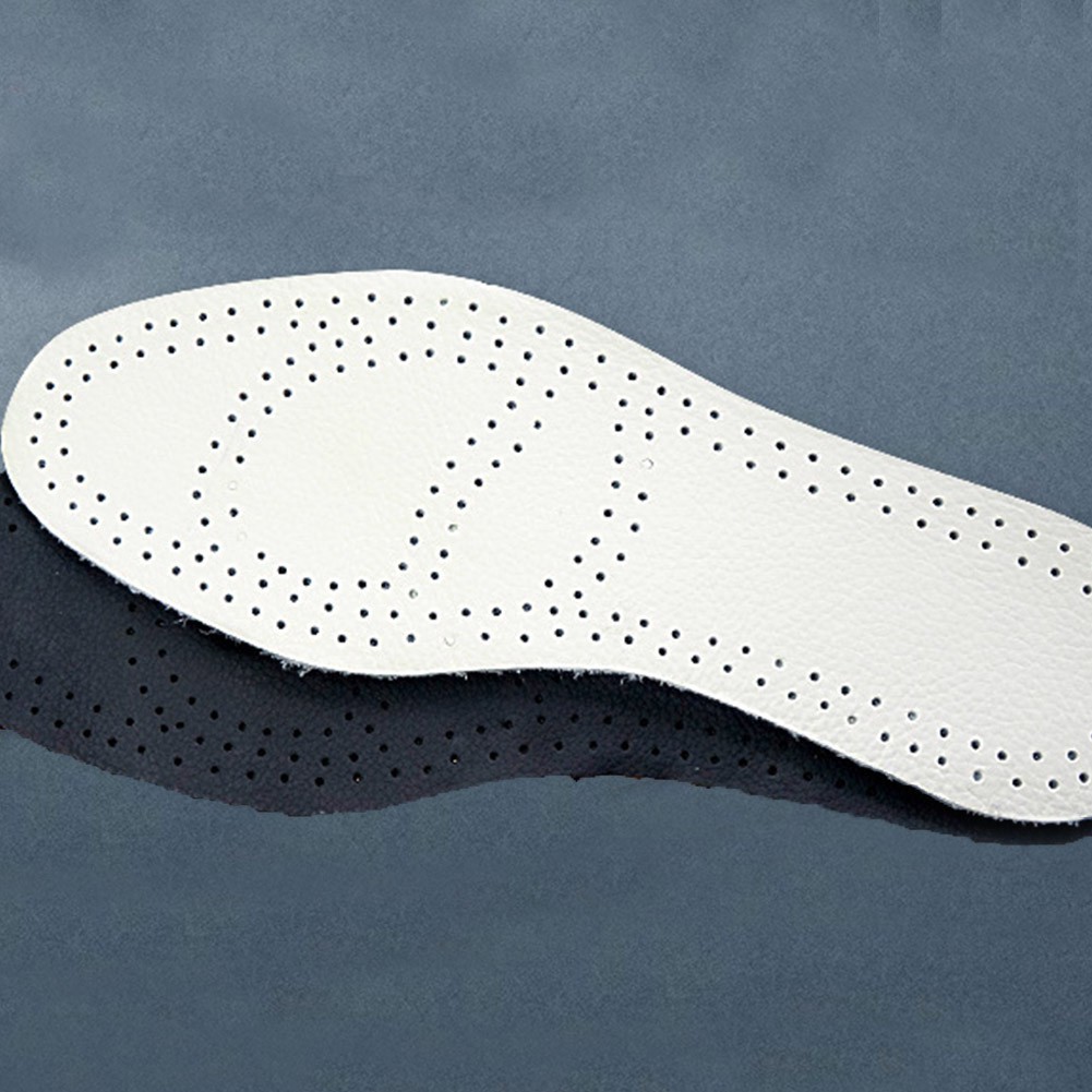 Set 2 miếng lót giày bằng da bò siêu mỏng thấm hút mồ hôi