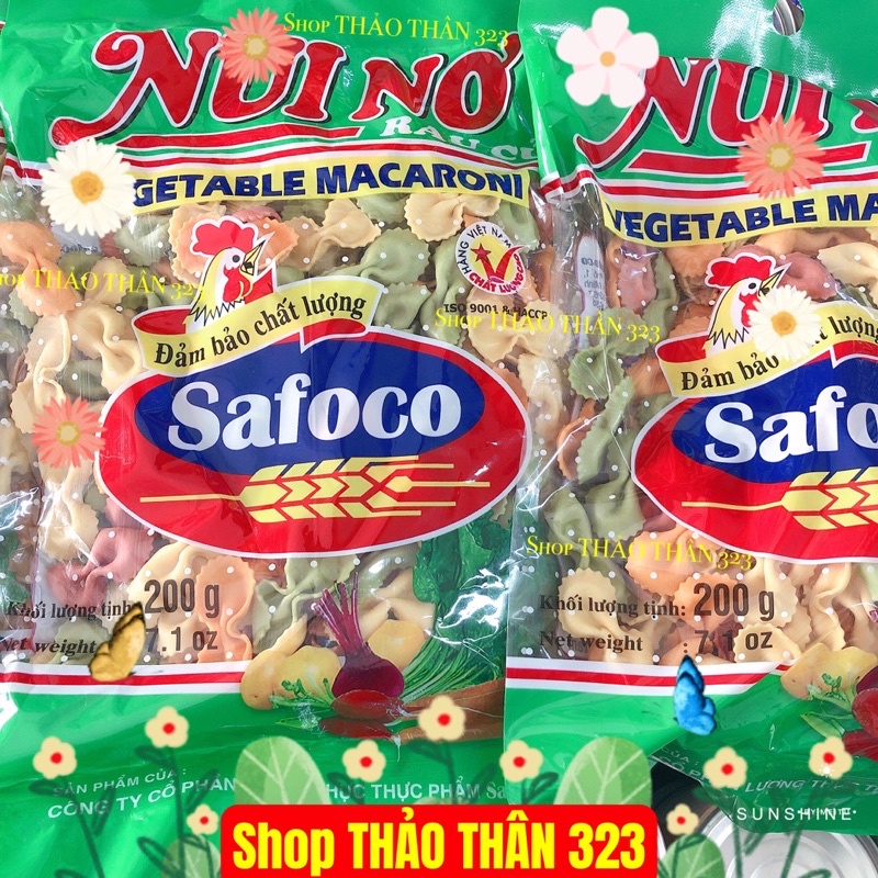 Date T3/2023- Nui Rau Củ Safaco Hình Nơ 200g