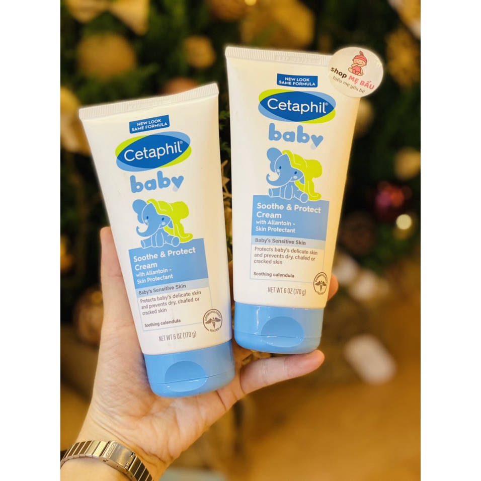 Kem dưỡng ẩm Cetaphil Baby Soothe &amp; Protect Cream 170gr mẫu mới