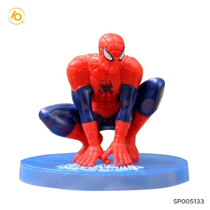 Mô hình siêu anh hùng Avengers 10.5cm trang trí bàn làm việc, ô tô siêu chất -spider man (con)