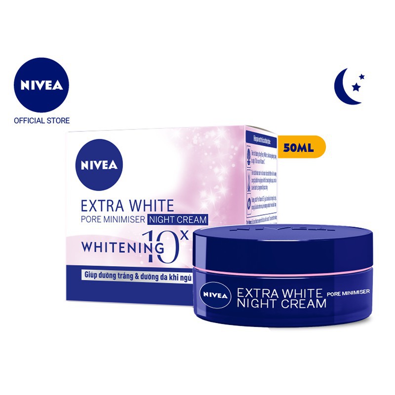 Kem dưỡng trắng da NIVEA Extra White se khít lỗ chân lông ban ngày& ban đêm (50ml)