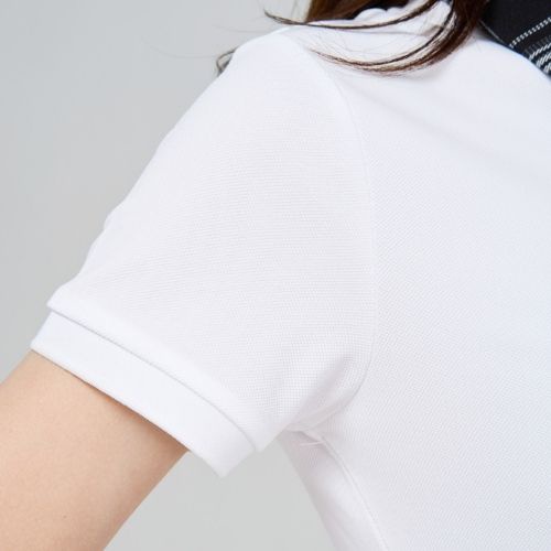Áo thun POLO nữ YODY phông tay ngắn, cổ bẻ kẻ sọc, vải cotton, xuất xịn, form trẻ trung thanh lịch APN4386