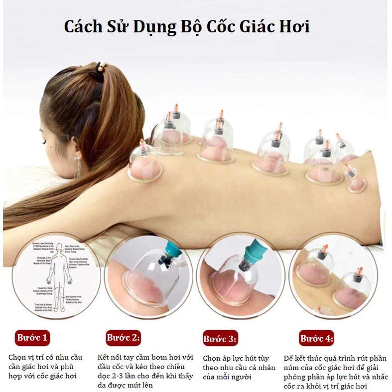 Bộ Giác Hơi Chân Không , Dụng Cụ Cạo Gió Giác Hơi Không Dùng Lửa, An Toàn Cho Da