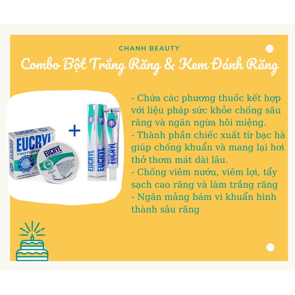 Combo Trắng Răng Eucryl