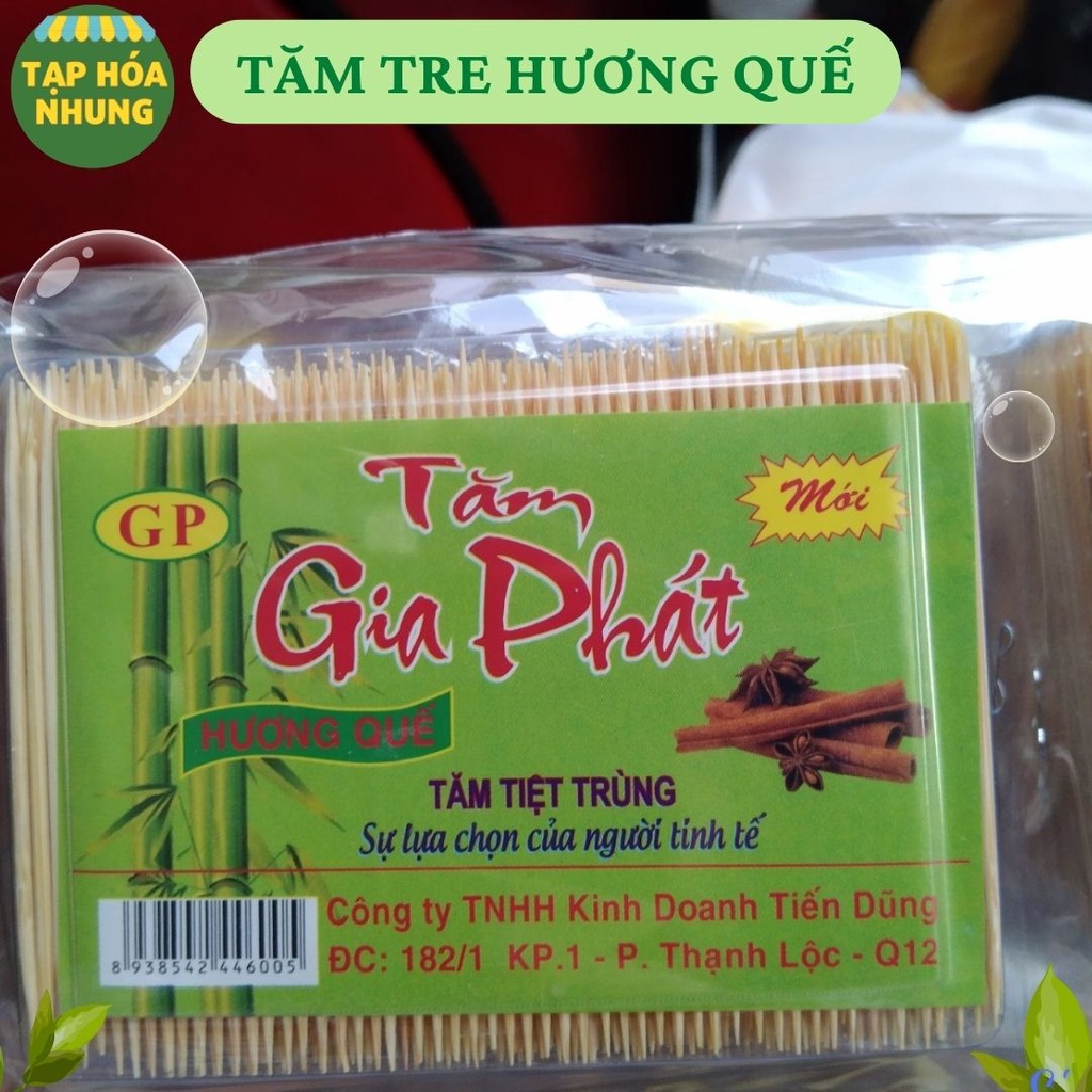 1 Hộp Tăm Tre Hương Quế - An toàn cho sức khỏe