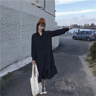 Đầm babydoll xếp tầng