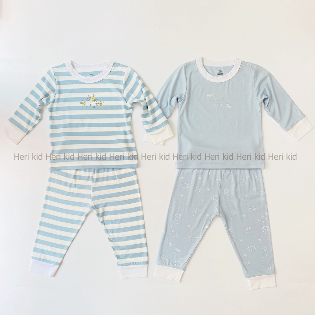 Bộ dài tay Nous cài vai cho bé 9m - 24m