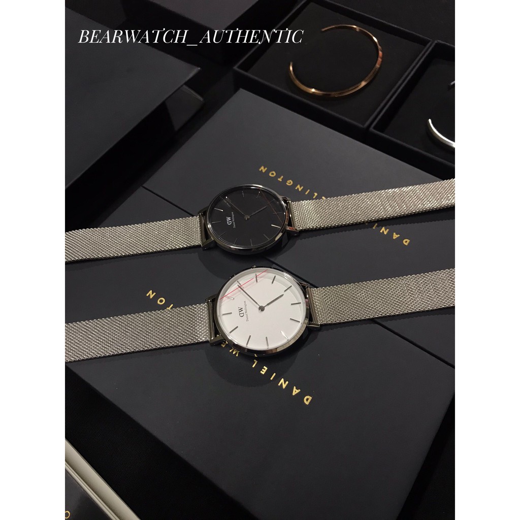 Đồng Hồ Đôi DW Nam Nữ Daniel Wellington dây thép Authentic Fullbox Túi Xách,Hộp,Sách Hướng Dẫn,thẻ,tag check code