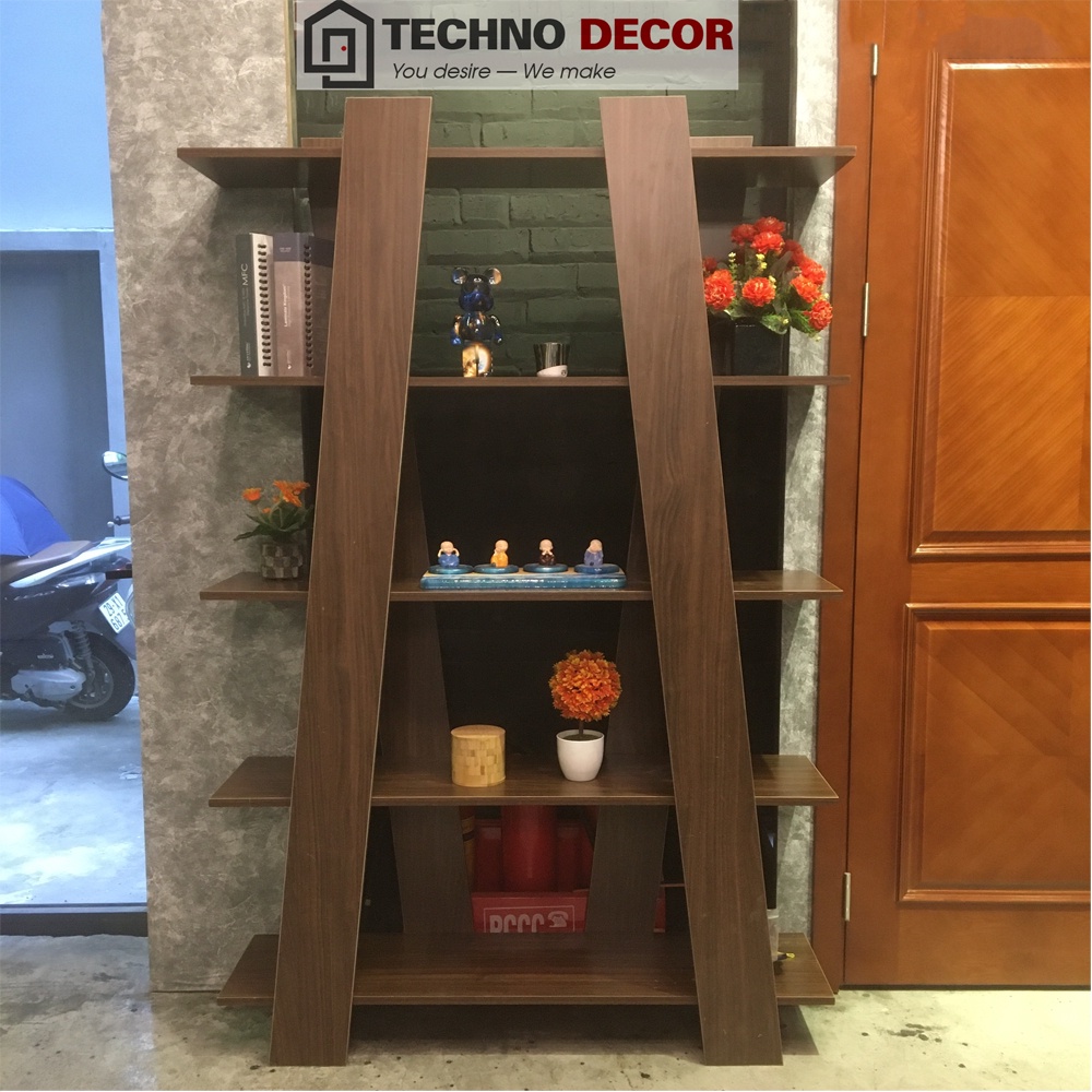 Kệ Sách Đứng Chữ X Kệ Để Đồ Đa Năng Xếp Gọn Dễ Dàng Tháo Lắp Decor Phòng Làm Việc TechnoDecor GS0011