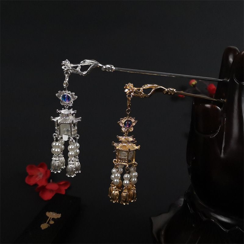 Trâm đơn cài, búi dành phong cách Trung Hoa cổ điển