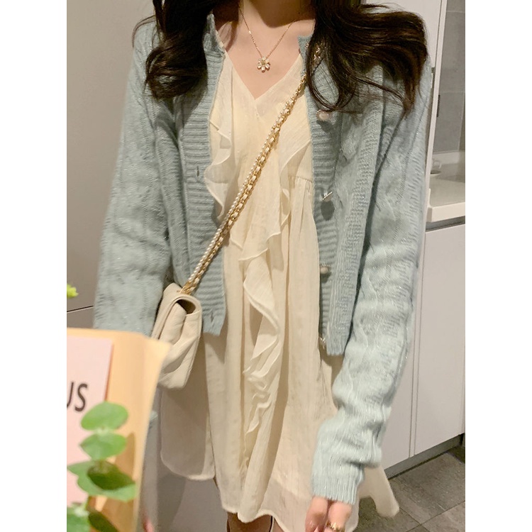 Đầm Trắng Tay Phồng Phong Cách Cổ Tích Thời Trang Mùa Hè Mới Cho Nữ