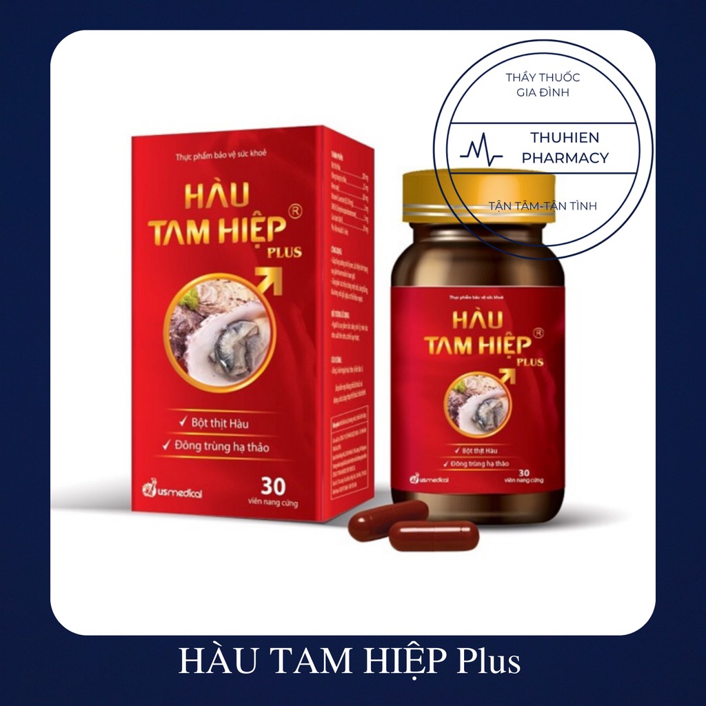 HÀU TAM HIỆP Plus-Tăng cường sinh lý nam (Hộp 30 viên)