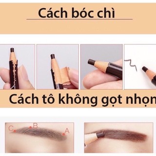 chì xé kẻ mày màu nâu tây
