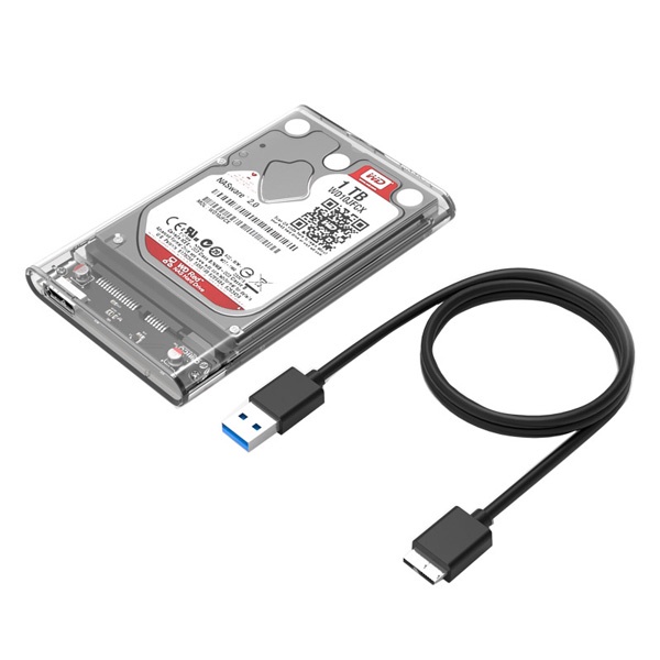 ( Siêu Rẻ) Box ổ cứng trong suốt 2.5 inch SATA USB 3.0 Orico 2139U3 - Chính hãng Mới 100%