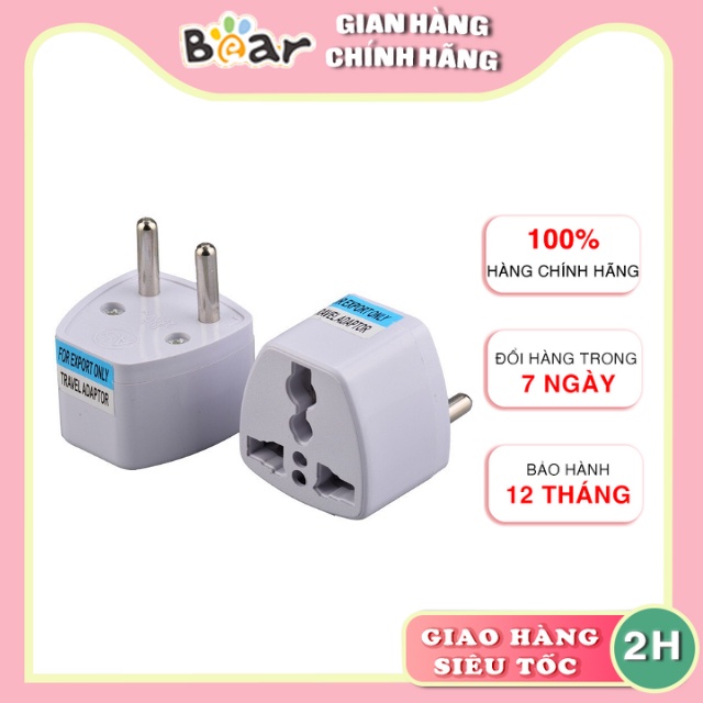 Ổ cắm điện chuyển đổi 3 chấu thành 2 chấu phích cắm chuyển đổi 3 chân sang 2 chân BẾP NHÀ BEAR