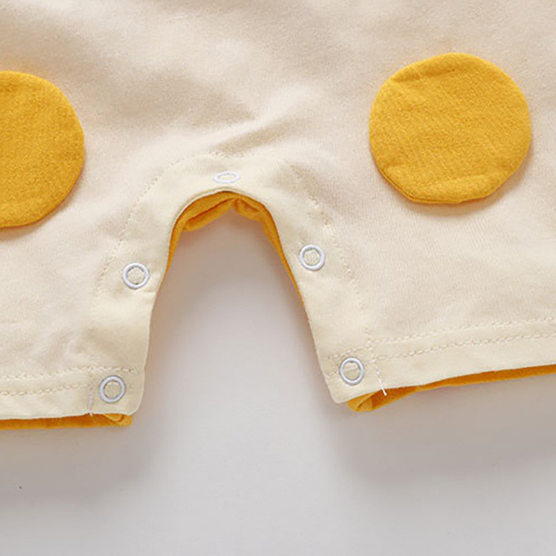 Jumpsuit Tay Ngắn Hoạ Tiết Hoạt Hình Cho Trẻ Sơ Sinh