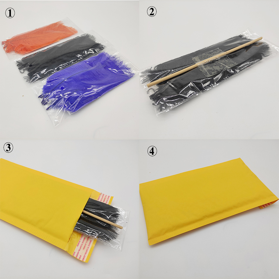 Bộ 10 Lông Đà Điểu 15-20CM Tự Làm Đồ Trang Sức