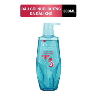 Dầu gội Clear nuôi dưỡng da đầu và ngăn gàu công thức Micellar 380ml