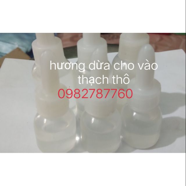 Hương   dừa cho vào thạch dừa thô