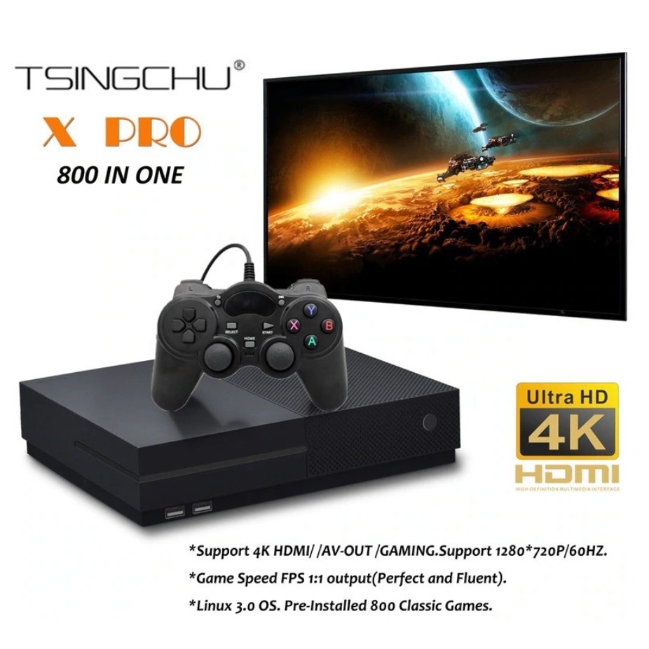 Máy Chơi Điện Tử, X-PRO 800 Game - Độ Phân Giải 4k - Máy Chơi Game Thế Hệ Mới 2021