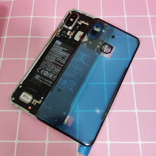  Ốp điện thoại Pin Cho Xiaomi Mi 8 9 9T 10 Pro Explorer Mi8 Mi9 Mi10 Redmi K20 K40 Bộ Phận Thay Thế Vỏ Nhựa Trong Suốt + Băng Dính 