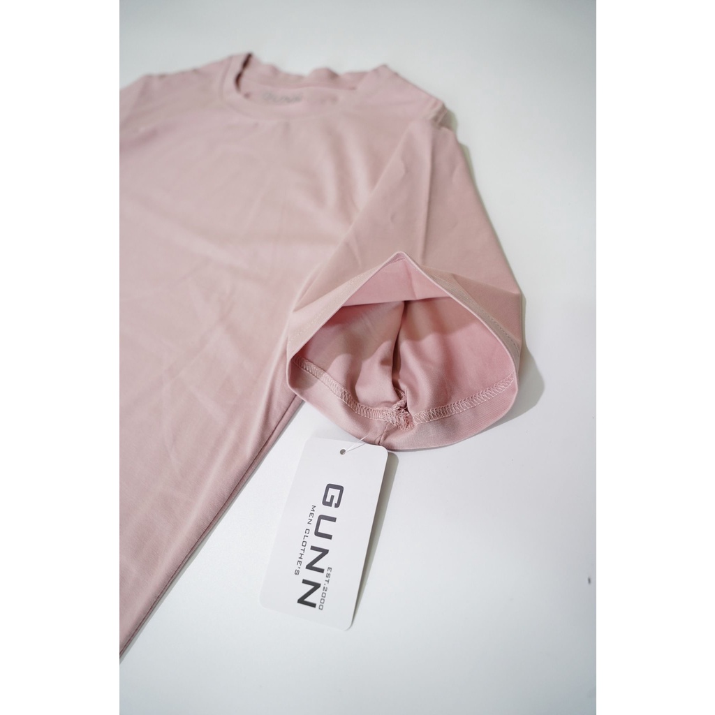 Áo Thun Trơn Cổ Tròn Cotton 4 Chiều Cao Cấp, Co Giãn, Thoáng Mát, Trẻ Trung, Thấm Hút Mồ Hôi - HỒNG RUỐC - GUNN T-SHIRT