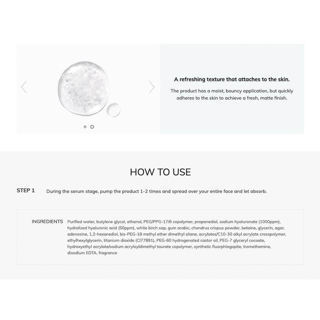 Iope serum hyaluronic acid 50ml 100ml Dưỡng Ẩm Hydrat Hóa Làm Mềm Da