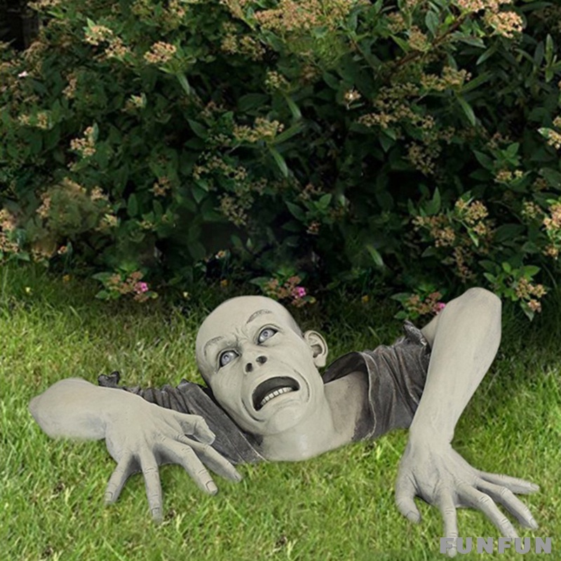 The Zombie of Montclaire Moors Statue Garden Resin Sculpture Outdoor Decoration, Garden Lawn Backyard Statue