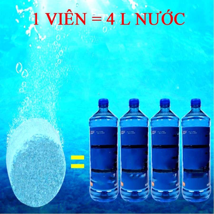 COMBO 10 Viên sủi rửa kính xe ô tô - loại 1 viên pha 4 lít nước giúp tẩy sạch kính lái